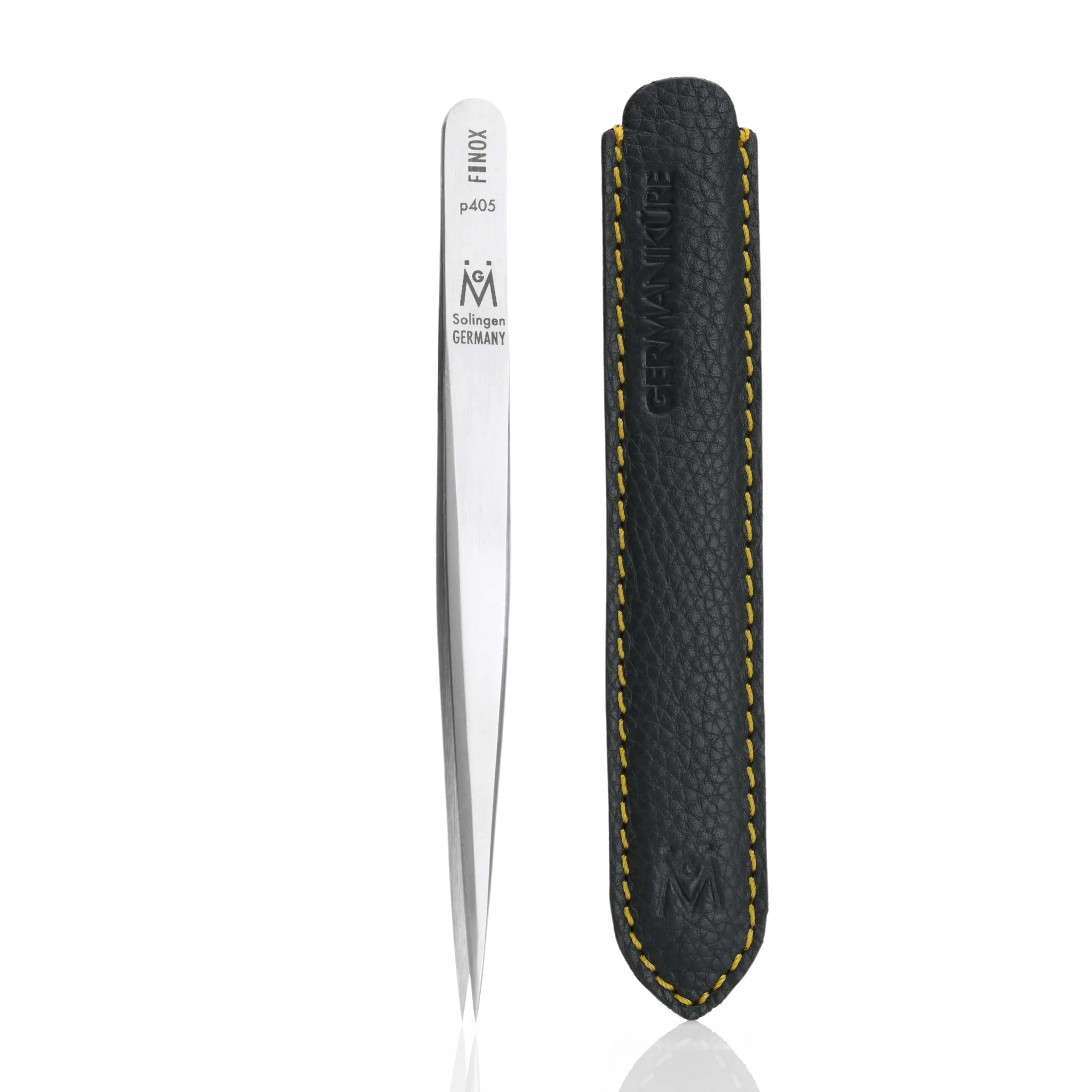 Wide Grip Pointed Eyebrow Tweezers