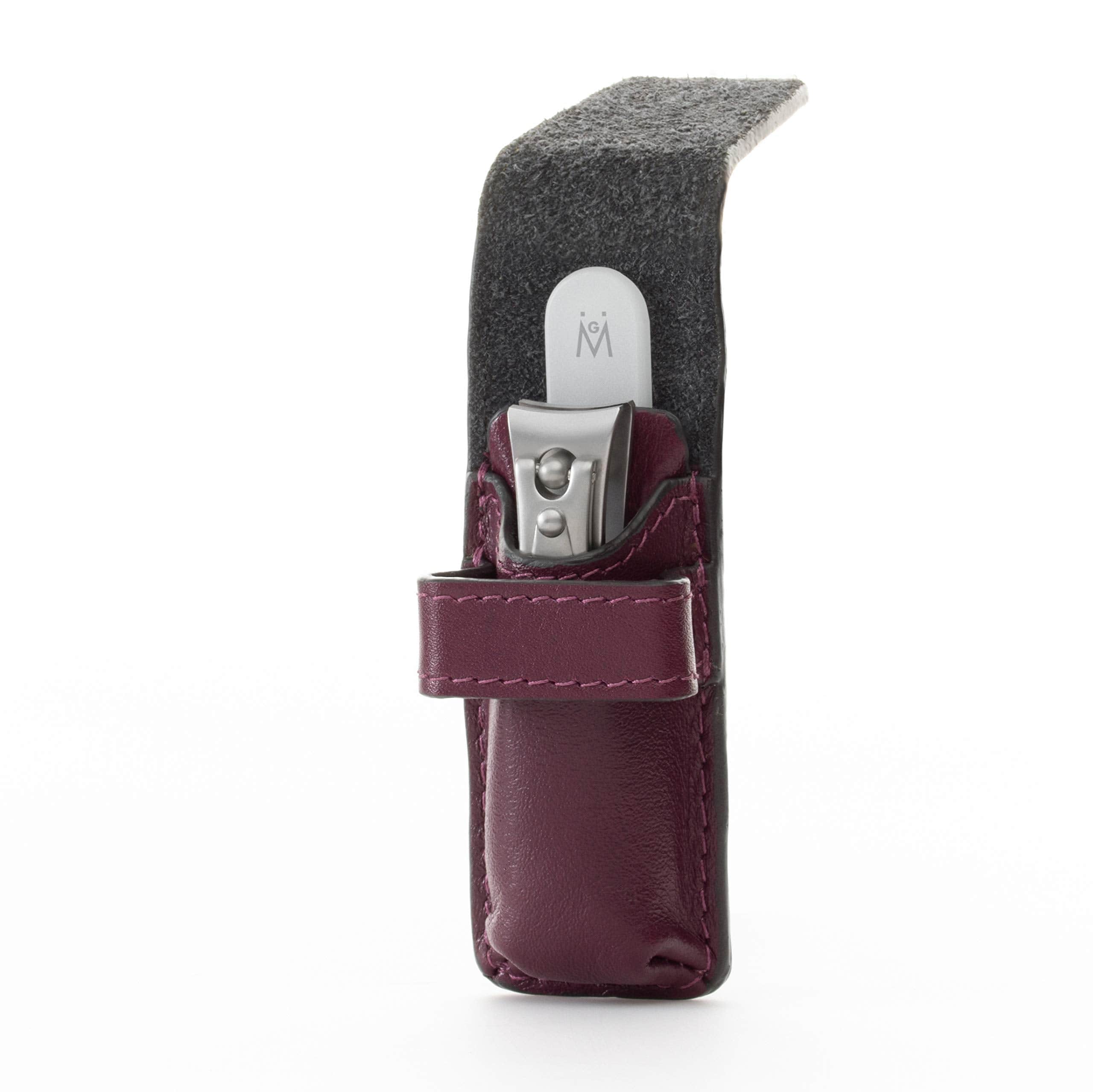 2 Piece Set: Fingernail Clipper and Mini Glass Nail File