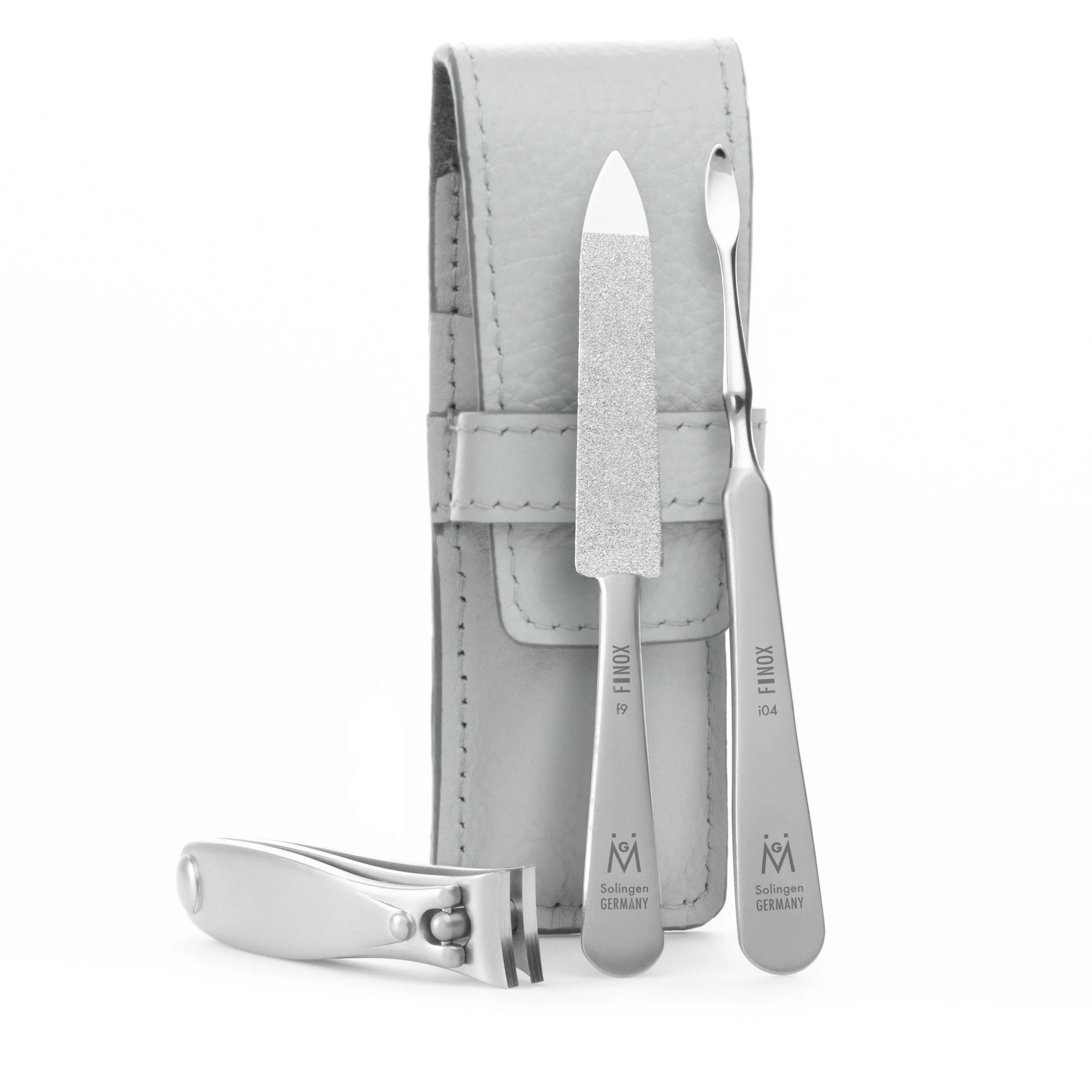 3-delsset: nagelklippare, safirnagelfil och nagelrengörare