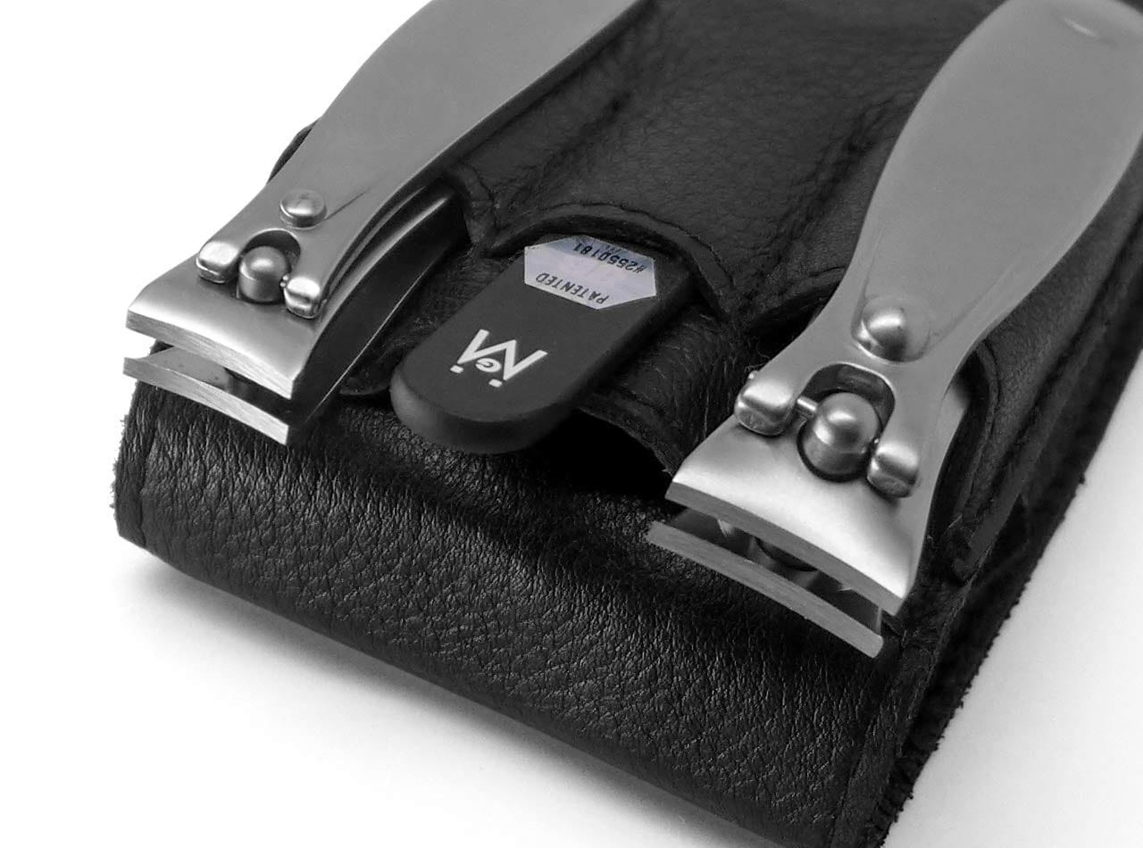 3pc Manicure & Pedicure Set in Leather Case